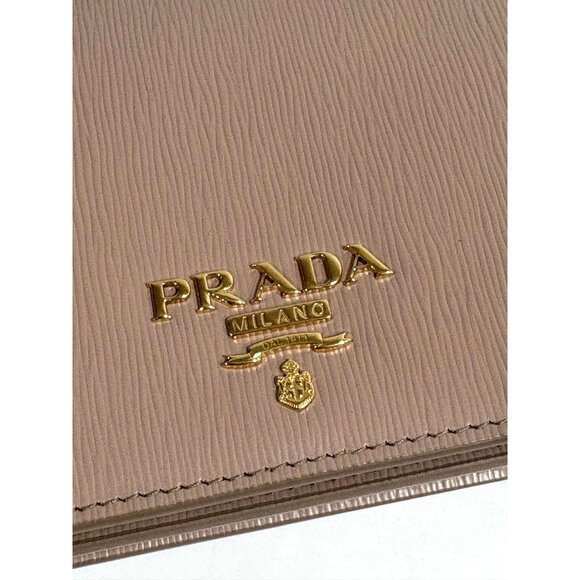 Prada Vitello Move Oro Chain Wallet in Mauve - Picture 6 of 9